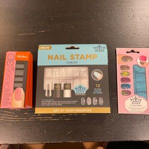 Nail stamp kit , design 3D purebred stamp plate